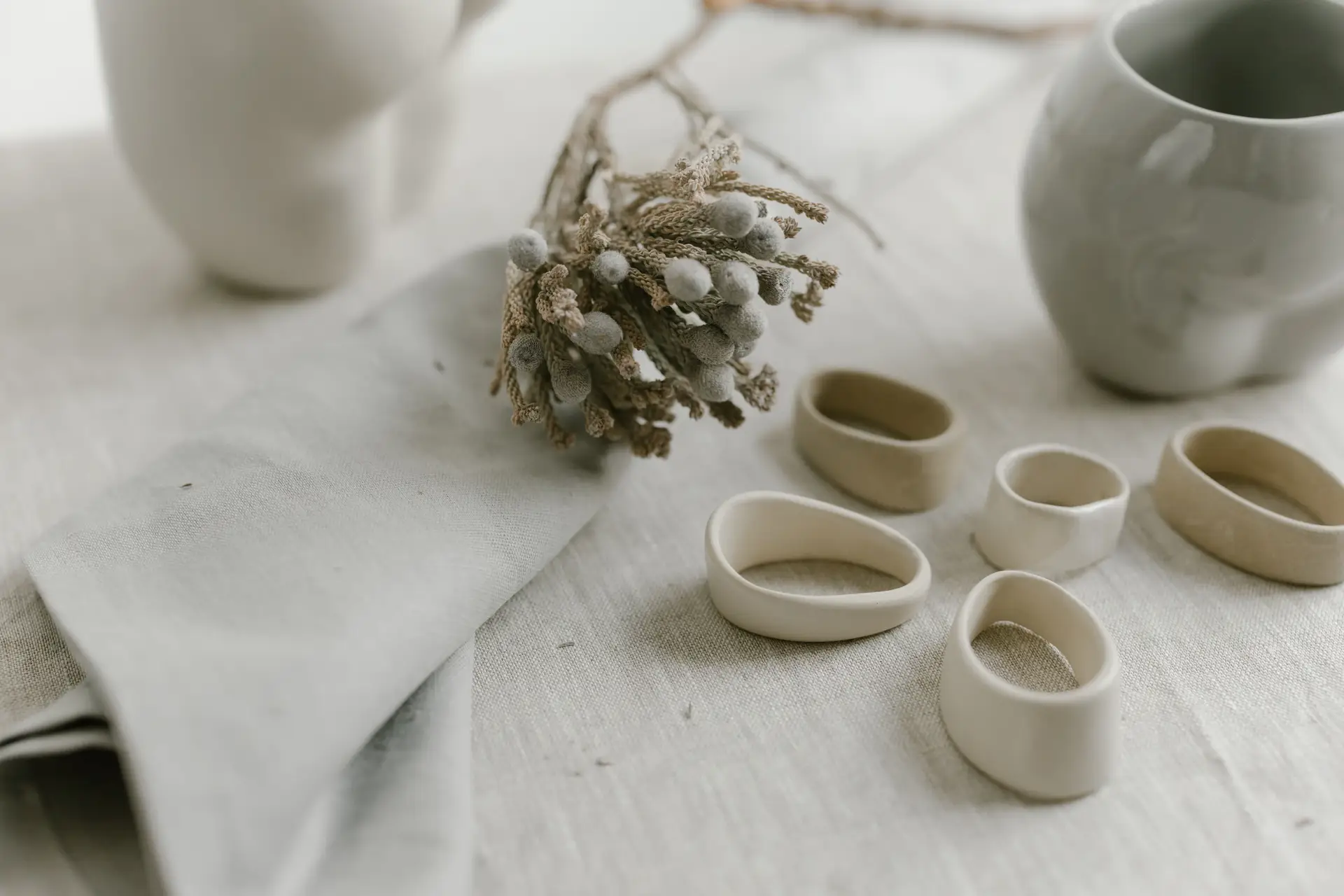 Pale Horizon Ceramic Set